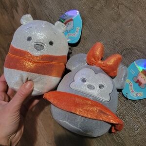 Squishmallows Disney 100 Shimmety Winnie The Pooh & Minnie Mouse - GUC